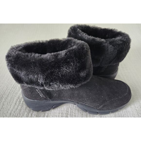 Skechers x Martha Stewart Easy Going Comfy Cool Boots Sz 8 Microsuede Black - Picture 7 of 11
